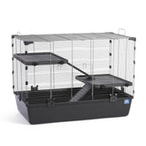 Prevue Universal Suburban 5528, vista frontal, acceso amplio para interactuar con tu mascota.
