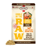 Primal croquetas crudas, bolsa para servir rápido, proteína cruda y sabor natural.