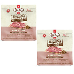 Primal Freeze Dried Nuggets de cerdo para perros, alimento completo para cada comida.