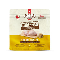 Primal Nuggets Conejo: empaque práctico y premium para perros