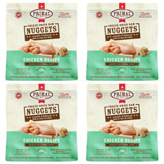 Primal Nuggets pollo deshidratados en empaque premium para alimentar