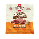 Primal Pet Foods nuggets, empaque premium para perros exigentes.