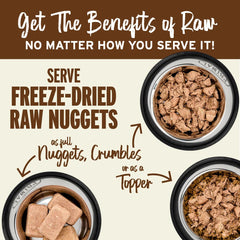 Primal Pet Foods Nuggets pato comida completa: equilibrio para una dieta diaria.