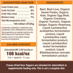 Primal Pet Foods topper sin granos, ideal para dietas sensibles.