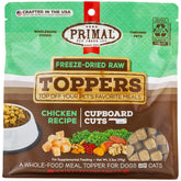 Primal Pet Foods toppers de pollo para perros, ideal para complementar su comida.