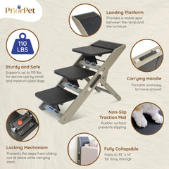 Altura ajustable PRIORPET 7–20 pulgadas, ideal para sofá y cama