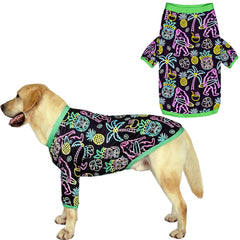 PriPre camiseta perro orangután fluorescente, visibilidad nocturna para paseos seguros
