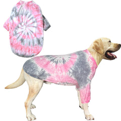 PriPre camiseta para perro rosa 3XL, vista frontal, suave y transpirable para paseos.