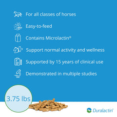 Envase de 3.75 libras PRN Duralactin Equine Joint Plus Pellets.