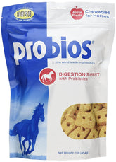 Probios galletas para caballos sabor manzana, apoyo digestivo diario.