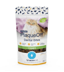 ProDen PlaqueOff Dental Bites gatos empaque 60 g para uso diario