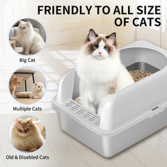 Prodigen incluye tapete para gatos y pala de metal para mantenimiento cómodo.