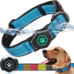 PROFAVO AirTag collar para perros con soporte impermeable para seguimiento confiable