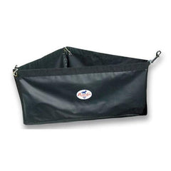 Professional's Choice alimentador de esquina negro, ideal para caballos en remolque.