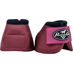 Professional's Choice Ballistic Overreach Bell Boots, vista frontal, protegen al caballo durante el entrenamiento.