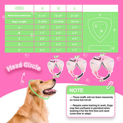 PROHEAR orejeras para perro, NRR 28dB, rosa, protección efectiva.