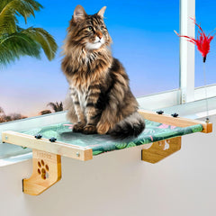 PRRPRR colgante de ventana para gatos grandes, instalación rápida y estable para tu hogar.