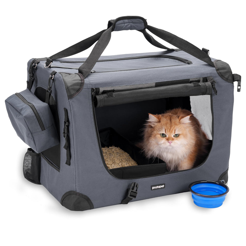 Transportín Prutapet para gatos con interior amplio para viaje