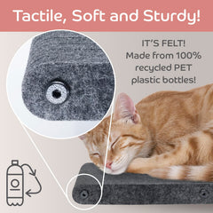 Pryde Pets estantes para gato en pared: escalada segura y ejercicio diario.