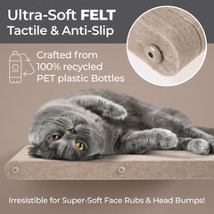 Pryde Pets hamaca flotante para gatos, perfecta para relajarse.