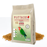 Psittacus Minor: pellets completos para inseparables, dieta estable para aves pequeñas.