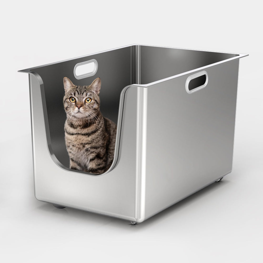 PTFFF bandeja de acero inoxidable con alto borde para evitar derrames en casa