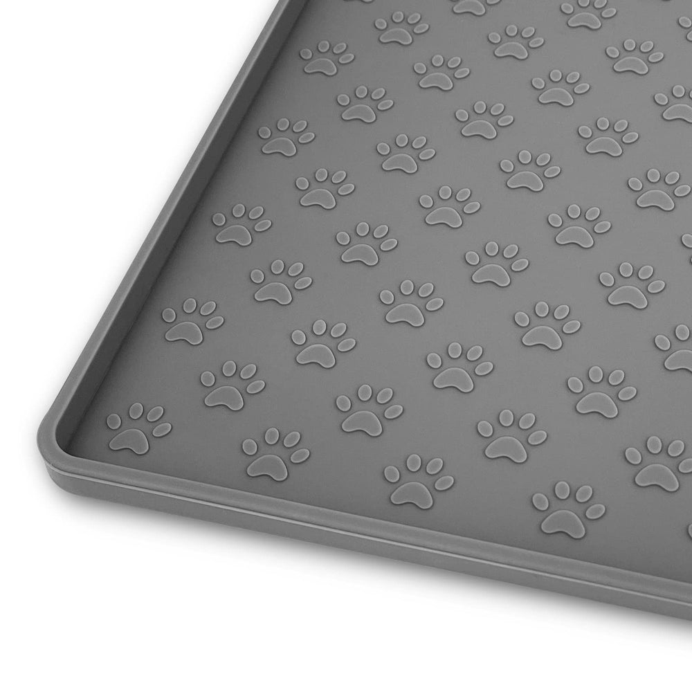 Mantel Ptlom anti-desbordes para perros y gatos, protege el suelo durante la comida.