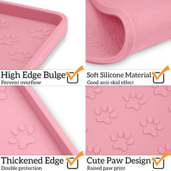 Superficie antideslizante mantiene estable el cuenco del perro o gato