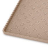Ptlom mantel para perros antideslizante con bordes elevados protege el área de comer.