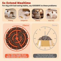 PTOBER diseño de alimentación lenta para perros pequeños y medianos.