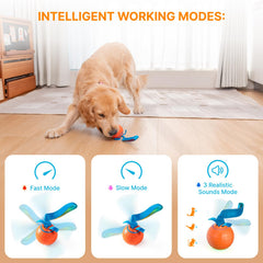 Pubialo Pelota para perros con modos inteligentes y sonidos.