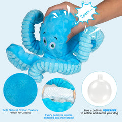 Pubialo Pulpo textura suave: textura agradable para cachorros y perros medianos.