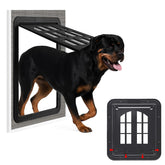 Puerta de Mascotas Pantalla Grande con cierre magnético para evitar insectos.