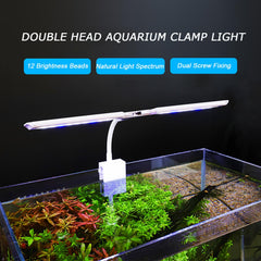 Dos barras de luz PUEUTU para acuario, iluminación uniforme