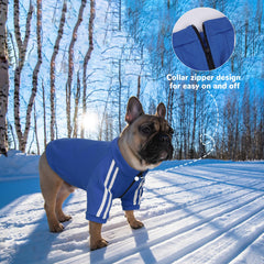 PUMYPOREITY sudadera capucha para perro francés vista lateral.