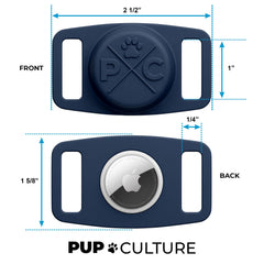 Pup Culture resistente al agua IP67 protege AirTag durante juegos.