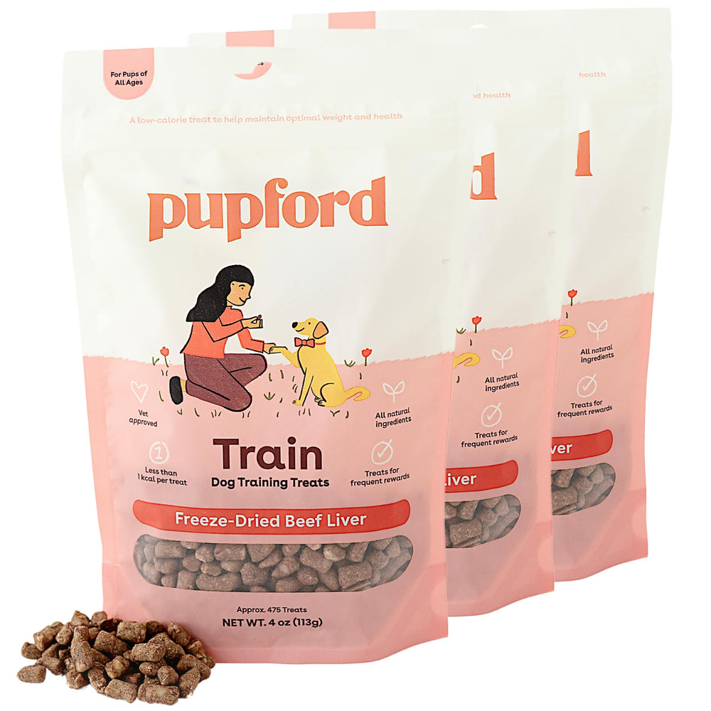 Pupford bocado de entrenamiento congelado para recompensas rápidas durante la sesión.