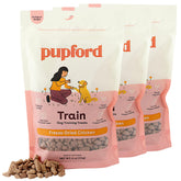 Pupford Premios de Entrenamiento frente al empaque, snack saludable para perros.