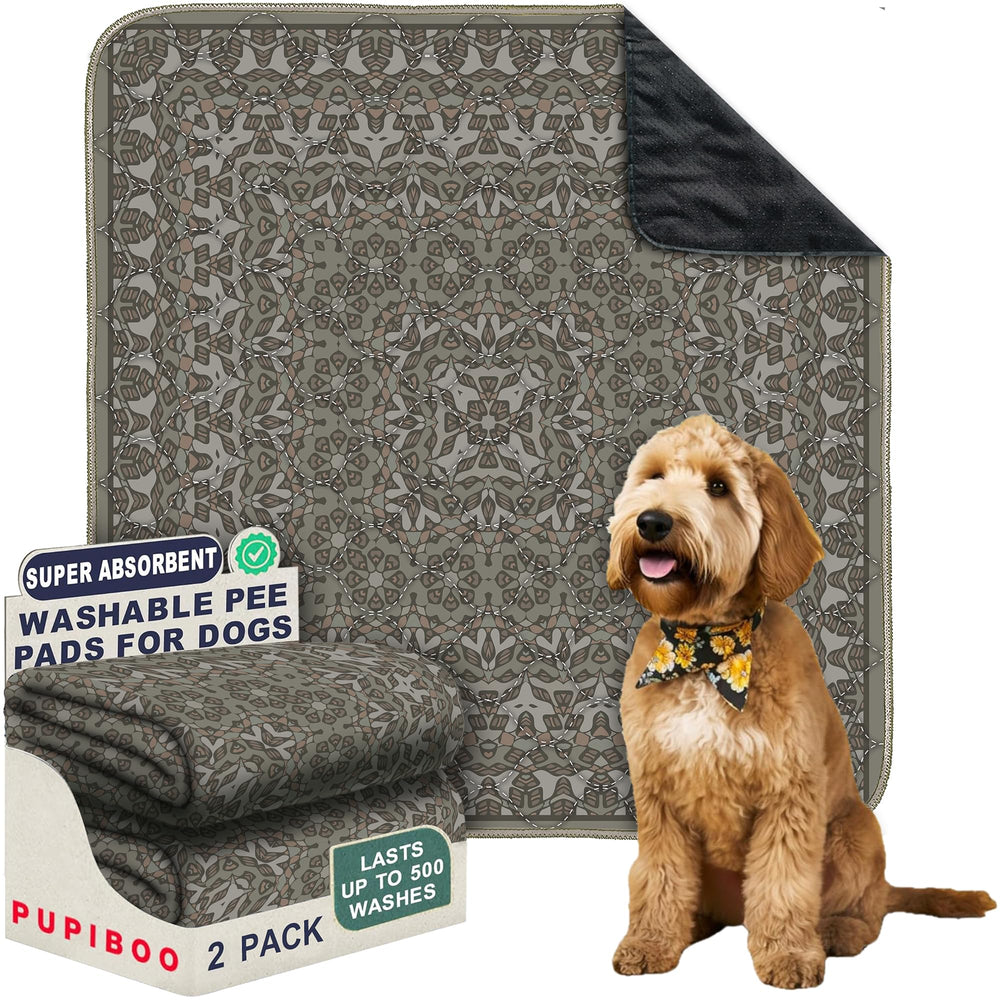 PUPIBOO alfombrilla lavable para perros y gatos, foco absorbente, ideal para entrenamiento y evitar manchas.