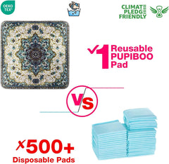 PUPIBOO almohadilla lavable con patrón colorido, combina con la decoración