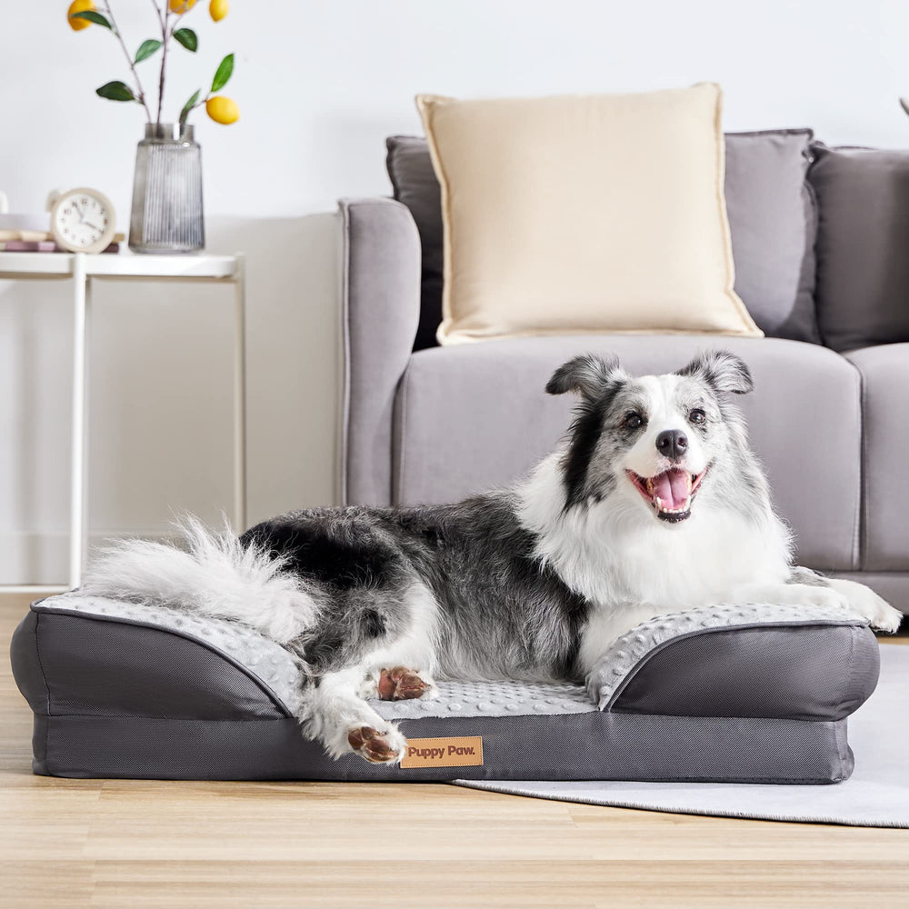 Cama PUPPY PAW para perros y gatos pequeños y medianos, cómoda para dormir.