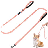 PuppyDoggy correa rosa de 6 ft para perros pequeños, control cómodo.