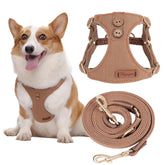 Arnés puppytie anti-tiro suave para razas pequeñas, comodidad diaria.