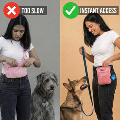 PupSensei dispensador de bolsas de caca integrado para uso inmediato y limpio