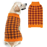 PUPTECK abrigo para perro en cuadros, cómodo para paseos de otoño.