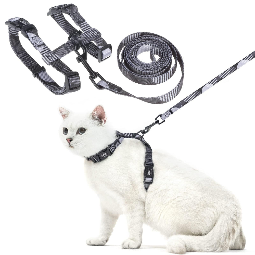 PUPTECK arnés ajustable para gato, paseo cómodo y seguro.