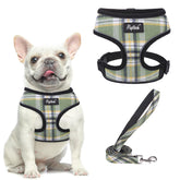 Arnés PupTeck de malla suave con cuadro, ideal para paseos cómodos