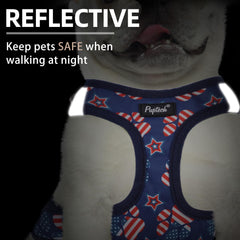 Arnés PUPTECK reflectante para caminatas nocturnas seguras.