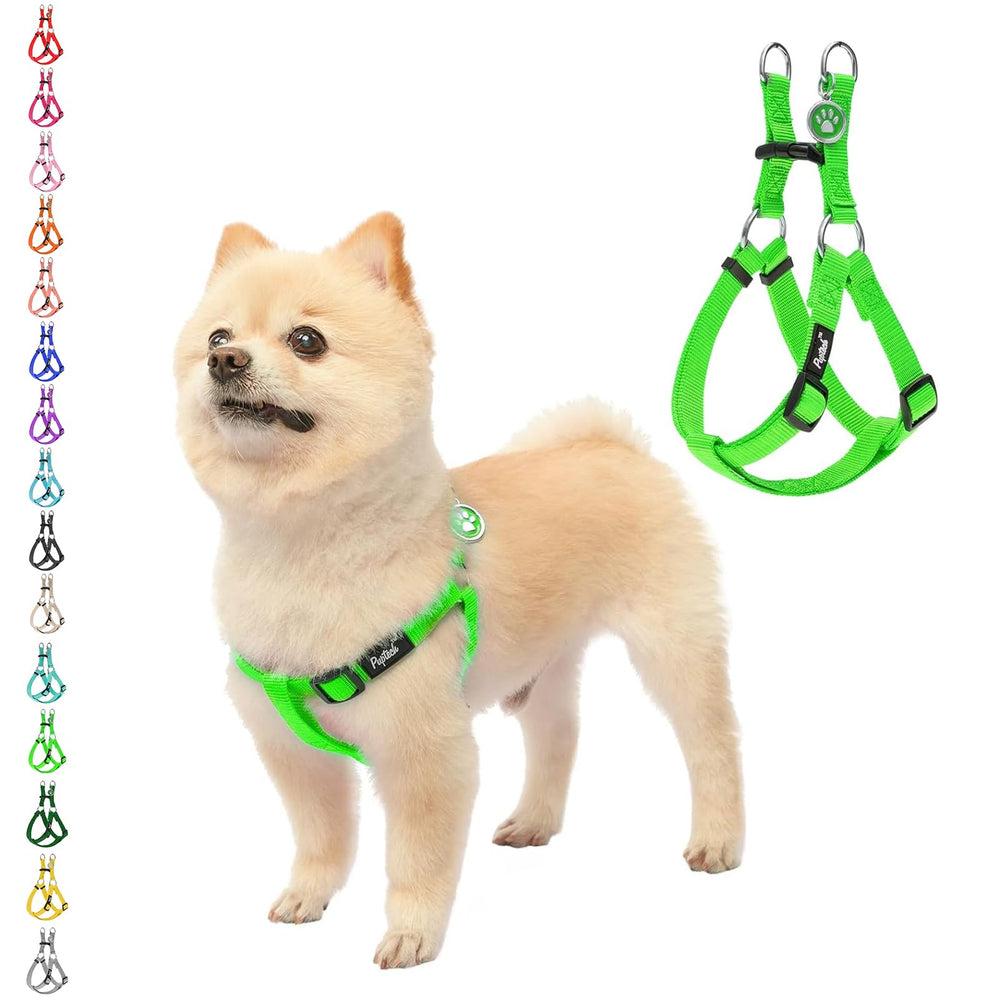 PUPTECK arnés sin tirones con ajuste suave para paseos cómodos.