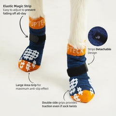 PUPTECK calcetines para perros con agarre en ambas caras para durar más.